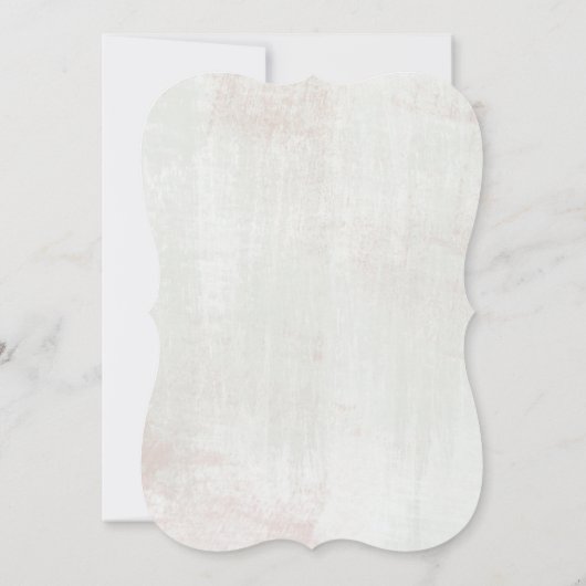 Rustiek Roos goud textured Wedding Invitation Kaart (Achterkant)