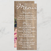 Rustiek Roos Menu (Voorkant / Achterkant)