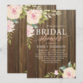 Rustiek Roos Vrijgezellenfeest Kaart (Voorkant / Achterkant)