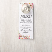 Rustiek Roze Bloemen Hangers van de huwelijksdeur (Op knop)