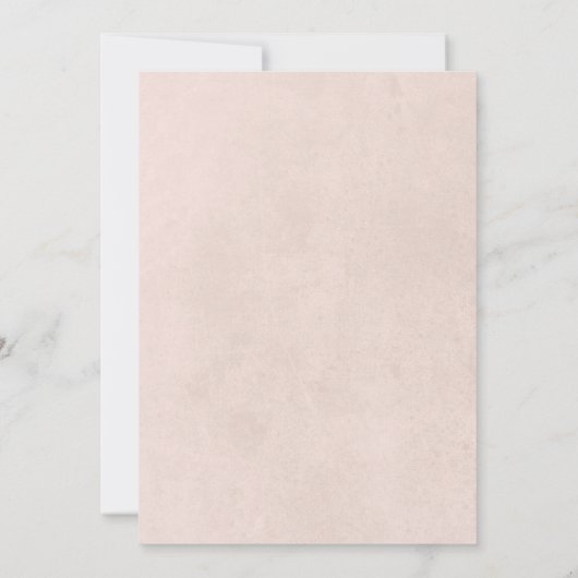 Rustiek Roze Bloemen Lijst Vrijgezellenfeest Kaart (Achterkant)