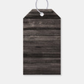 Rustiek Roze Bloemen Meisje Verjaardagsfeestje Cadeaulabel (Achterkant)