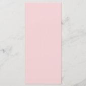 Rustiek Roze Drape Tree Branch Wedding Menu (Achterkant)