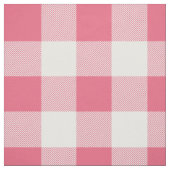 Rustiek roze en witte Buffalo Plaid Stof (Swatch)