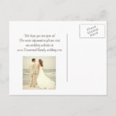 Rustiek Roze & Gele Mason Jar Save the Date Aankondigingskaart (Achterkant)