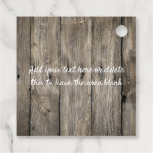 Rustiek Roze Paardrijden Verjaardagsfeest Bedankjes Labels (Achterkant)