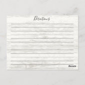 Rustiek Roze & Paarse Waterverf Bloemen Recept Kaa Briefkaart