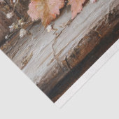 Rustiek Roze Pompoen Herfstbladeren Decoupage Tissuepapier (Detail)