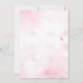 Rustiek Roze Waterverf Wildflower Save the Date (Achterkant)