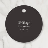 Rustiek Roze Wereldbol Avontuur Thema Baby shower Bedankjes Labels (Achterkant)