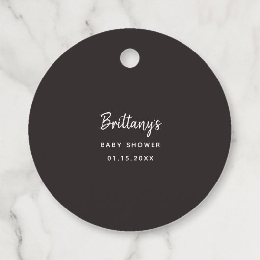 Rustiek Roze Wereldbol Avontuur Thema Baby shower Bedankjes Labels (Achterkant)