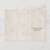 Rustiek RSVP-Briefkaart Uitnodiging Briefkaart (Achterkant)