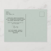 Rustiek Salie Foliage Wit Bloemen Vrijgezellenfees Briefkaart (Achterkant)