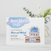 Rustiek Save the Date Kaart (Staand voorkant)