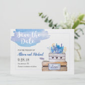 Rustiek Save the Date Kaart (Staand voorkant)