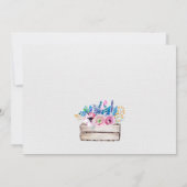 Rustiek Save the Date Kaart (Achterkant)