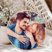 Rustiek Save the Date Ronde Hout Gesneden Graan Ka Kaart