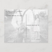 Rustiek Save The Date Wood Lights Foto uitnodiging (Achterkant)