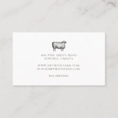 Rustiek Schaap Boerderij Visitekaartje (Achterkant)