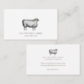Rustiek Schaap Boerderij Visitekaartje (Voorkant / Achterkant)