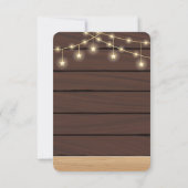 Rustiek Schattige Witte Bunny Baby shower Bedankkaart (Achterkant)