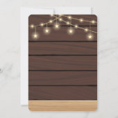 Rustiek Schattige Witte Bunny Baby shower Kaart (Achterkant)