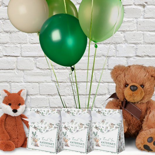 Rustiek Schattige Woodland Animals Baby shower Dan Bedankdoosjes