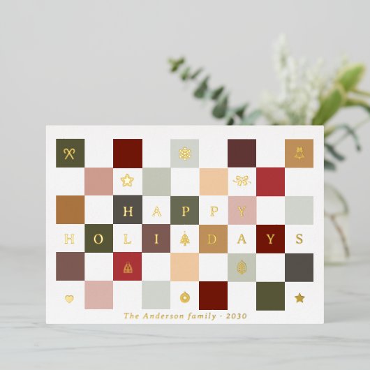 Rustiek Schattigeste Prettige feestdagen (Staand Voorkant)