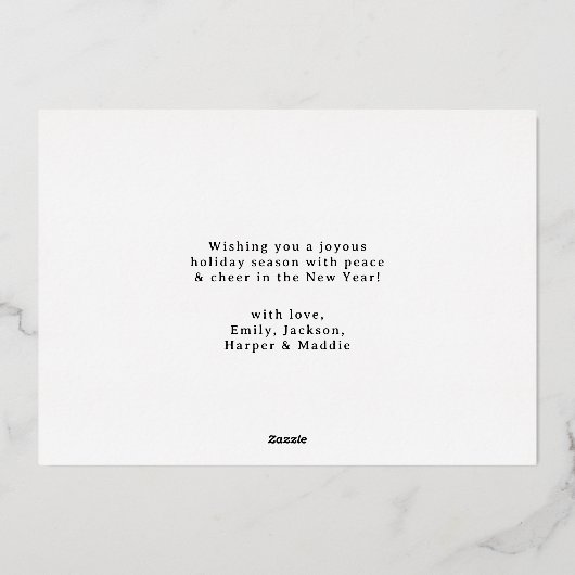 Rustiek Schattigeste Prettige feestdagen (Achterkant)