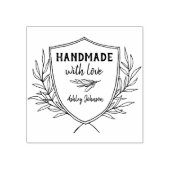 Rustiek schild gepersonaliseerd handgemaakt door rubberstempel (Afrduk)