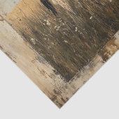 Rustiek schilderij van een Koe in een zonovergoten Tissuepapier (Detail)