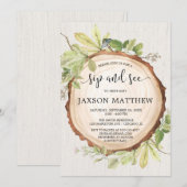 Rustiek schip en zie genderneutraal bos kaart (Voorkant / Achterkant)