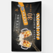 Rustiek schoolbord Cheers & Beers ELKE LEEFTIJD Ve Spandoek (Verticaal)