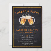 Rustiek schoolbord Elke Leeftijd Cheers & Beers Ve Kaart (Voorkant)