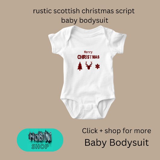 Rustiek Schots kerstscript Romper
