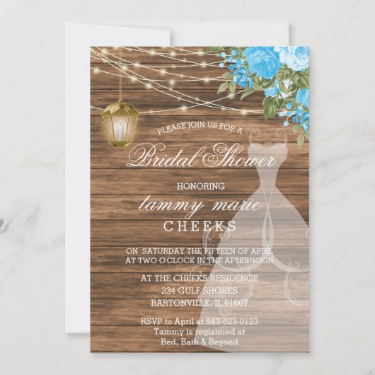 Rustiek Schuur Houten Vrijgezellenfeest - Baby Bla Kaart (Voorkant)