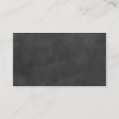 Rustiek Script Chalkboard Bruiloft Website Zwart Informatiekaartje (Achterkant)