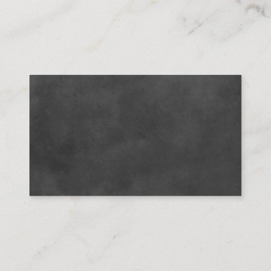 Rustiek Script Chalkboard Bruiloft Website Zwart Informatiekaartje (Achterkant)