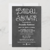 Rustiek Script Chalkboard Vrijgezellenfeest Zwart Kaart (Voorkant)