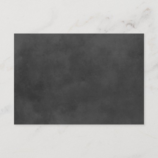 Rustiek Script Chalkboard Wedding Routebeschrijvin Informatiekaartje (Achterkant)