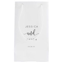 Rustiek Script Hotel Bruiloft Gift Bag