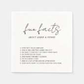 Rustiek Script Moderne bruiloft Servet (Voorkant)