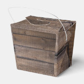 Rustiek Script Monogram Schuur Land Bruiloft Party Bedankdoosjes (Achterkant)