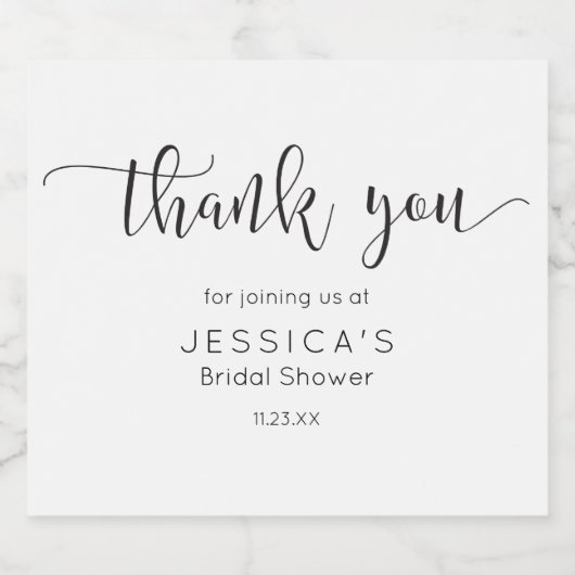 Rustiek Script Wijnfles Label Likeurfles Etiket (Enkel label)