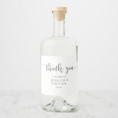 Rustiek Script Wijnfles Label Likeurfles Etiket (Voorkant)