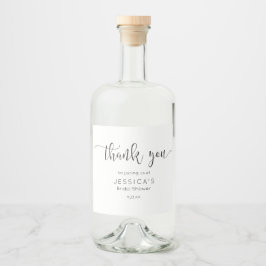 Rustiek Script Wijnfles Label Likeurfles Etiket