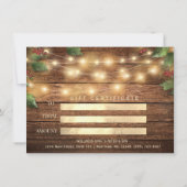 Rustiek Seizoensgebonden Land Corporate Mistletoe  (Achterkant)