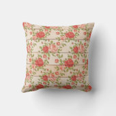 Rustiek Shabby Roos Monogram Kussen (Achterkant)