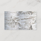 Rustiek Silver Birch Tree Baby shower Gift Registr Informatiekaartje (Achterkant)