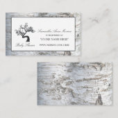 Rustiek Silver Birch Tree Baby shower Gift Registr Informatiekaartje (Voorkant / Achterkant)